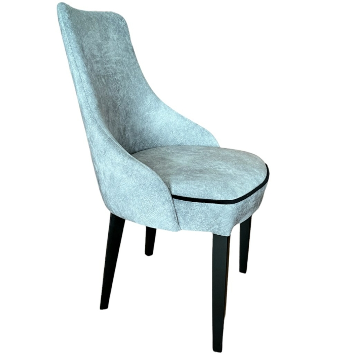 Chaise en velours gris Gusto CH.VG .G02.7